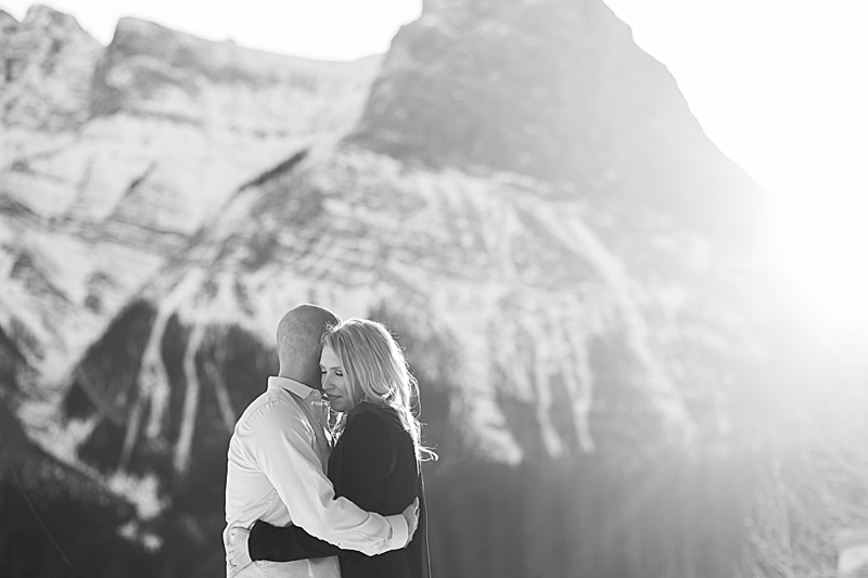 Diamond Rings and Mountain Tops | a canmore engagement session