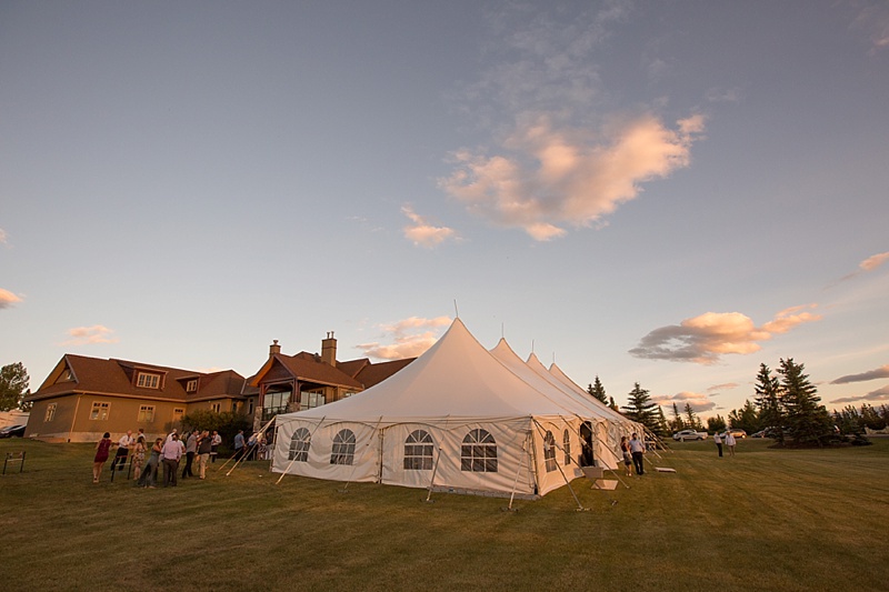 tent wedding cochrane