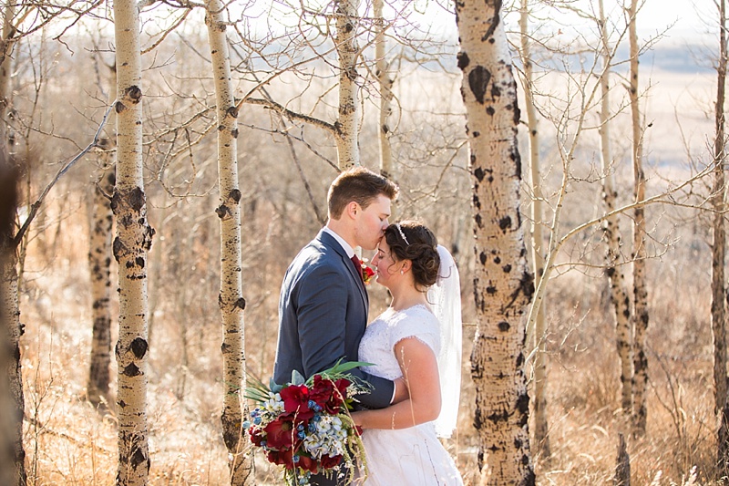 Calgary winter wedding