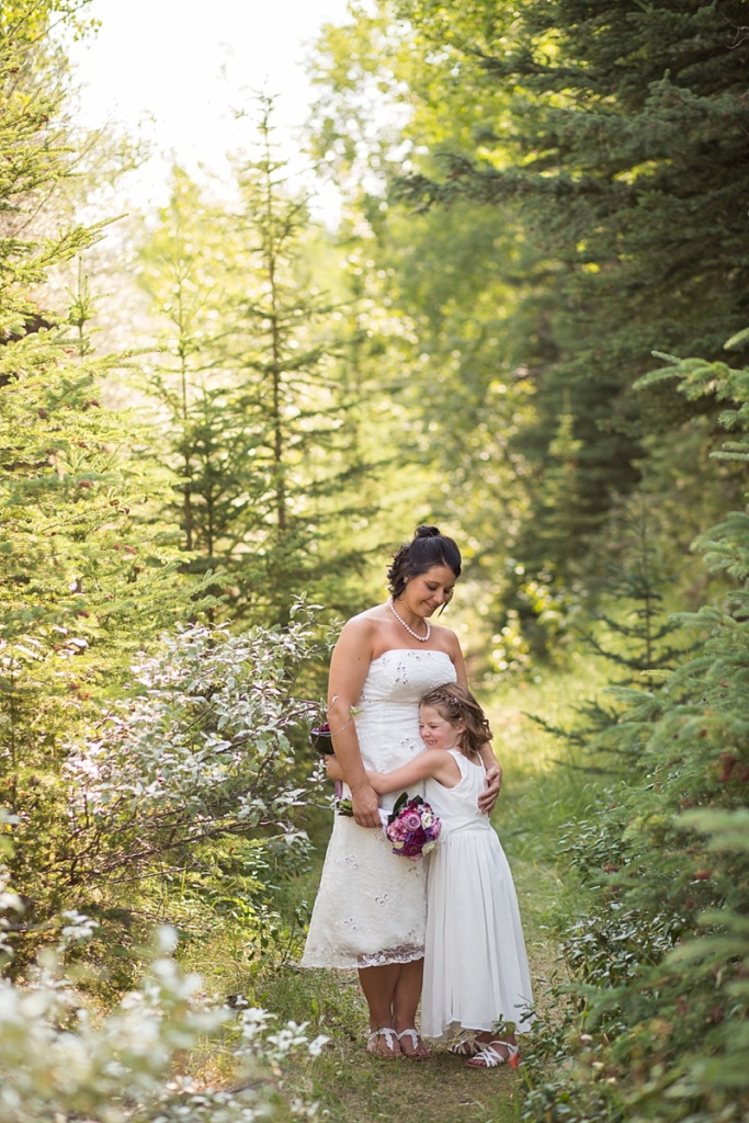 mom and daughter wedding